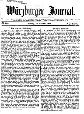 Würzburger Journal Samstag 19. September 1863