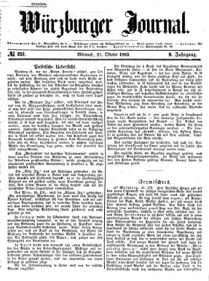 Würzburger Journal Mittwoch 21. Oktober 1863