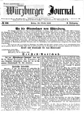 Würzburger Journal Freitag 23. Oktober 1863