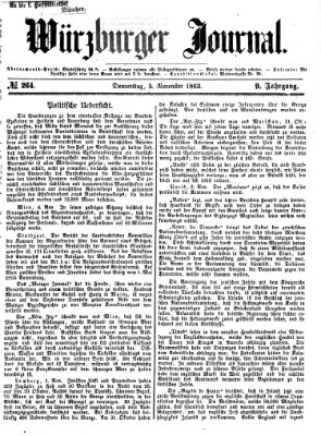 Würzburger Journal Donnerstag 5. November 1863