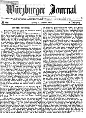 Würzburger Journal Freitag 4. Dezember 1863