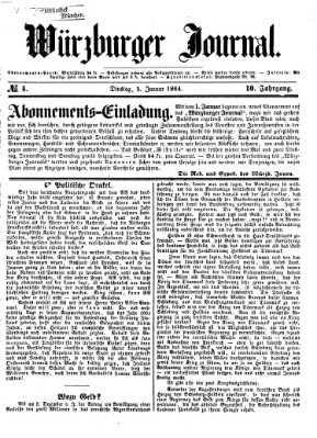 Würzburger Journal Dienstag 5. Januar 1864