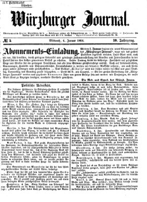 Würzburger Journal Mittwoch 6. Januar 1864