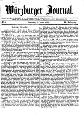 Würzburger Journal Donnerstag 7. Januar 1864