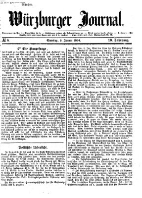 Würzburger Journal Samstag 9. Januar 1864