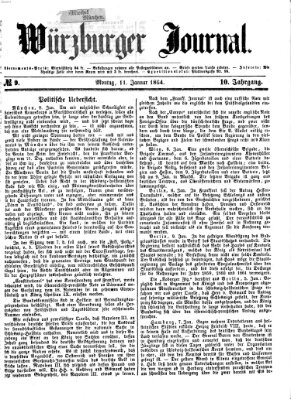 Würzburger Journal Montag 11. Januar 1864