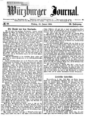 Würzburger Journal Dienstag 12. Januar 1864