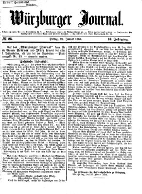 Würzburger Journal Freitag 29. Januar 1864