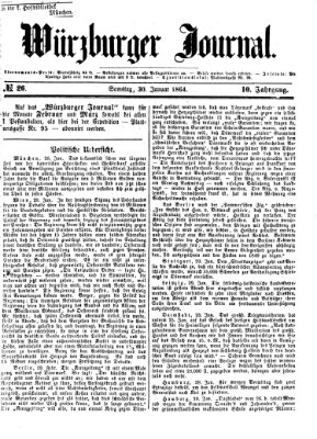 Würzburger Journal Samstag 30. Januar 1864