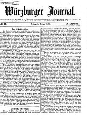 Würzburger Journal Freitag 5. Februar 1864