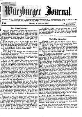 Würzburger Journal Montag 8. Februar 1864