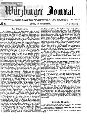 Würzburger Journal Freitag 12. Februar 1864