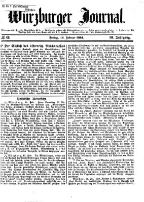 Würzburger Journal Freitag 19. Februar 1864