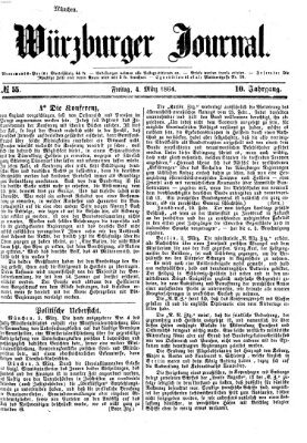 Würzburger Journal Freitag 4. März 1864