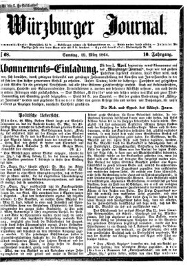 Würzburger Journal Samstag 19. März 1864