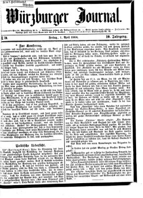 Würzburger Journal Freitag 1. April 1864