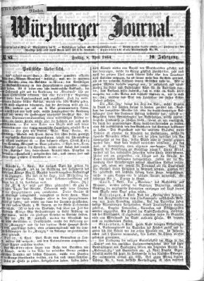 Würzburger Journal Freitag 8. April 1864