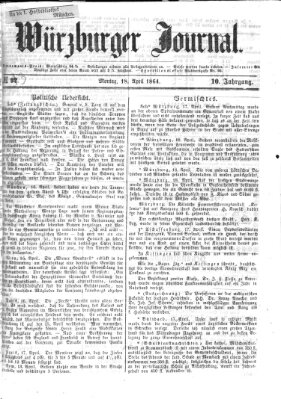 Würzburger Journal Montag 18. April 1864