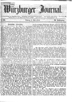 Würzburger Journal Dienstag 3. Mai 1864