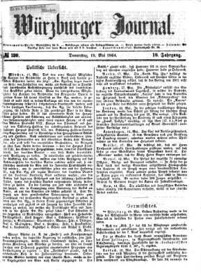 Würzburger Journal Donnerstag 19. Mai 1864