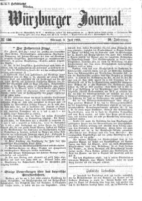 Würzburger Journal Mittwoch 8. Juni 1864