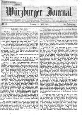 Würzburger Journal Dienstag 14. Juni 1864