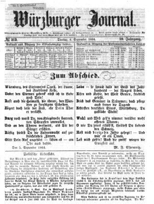 Würzburger Journal Dienstag 6. September 1864