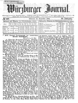 Würzburger Journal Mittwoch 21. September 1864