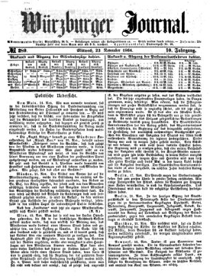 Würzburger Journal Mittwoch 23. November 1864