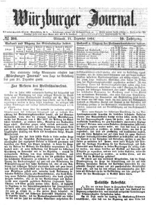 Würzburger Journal Mittwoch 21. Dezember 1864