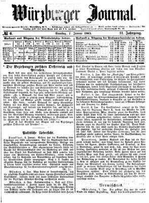 Würzburger Journal Samstag 7. Januar 1865