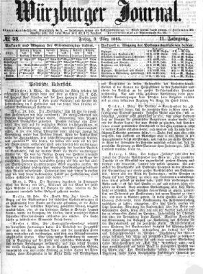 Würzburger Journal Freitag 3. März 1865
