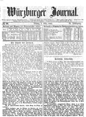 Würzburger Journal Dienstag 7. März 1865