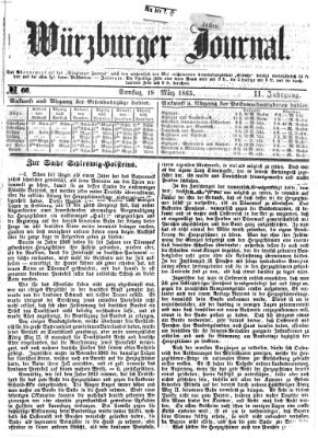 Würzburger Journal Samstag 18. März 1865