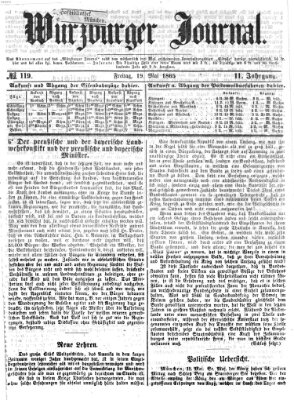 Würzburger Journal Freitag 19. Mai 1865