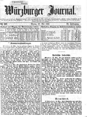 Würzburger Journal Montag 29. Mai 1865