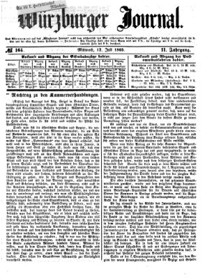 Würzburger Journal Mittwoch 12. Juli 1865