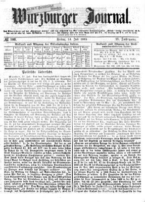 Würzburger Journal Freitag 14. Juli 1865