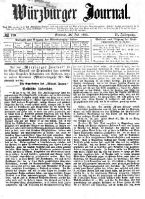 Würzburger Journal Mittwoch 26. Juli 1865