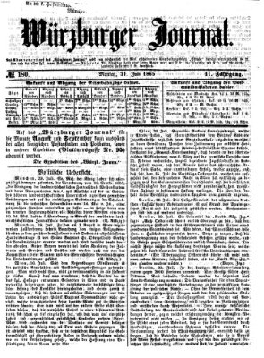 Würzburger Journal Montag 31. Juli 1865