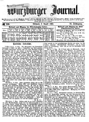 Würzburger Journal Mittwoch 9. August 1865