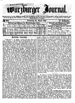 Würzburger Journal Donnerstag 24. August 1865