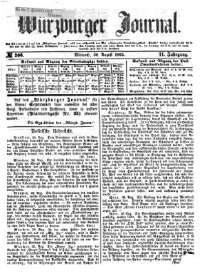 Würzburger Journal Mittwoch 30. August 1865