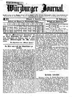 Würzburger Journal Mittwoch 6. September 1865