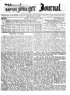 Würzburger Journal Freitag 10. November 1865