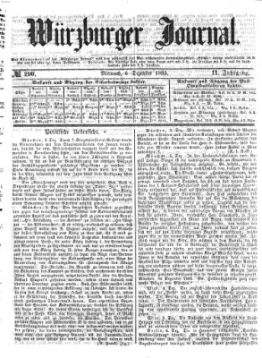 Würzburger Journal Mittwoch 6. Dezember 1865