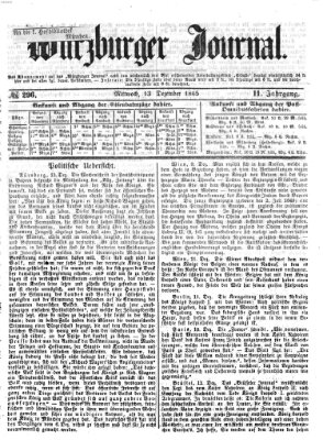 Würzburger Journal Mittwoch 13. Dezember 1865