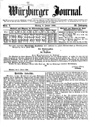 Würzburger Journal Montag 8. Januar 1866