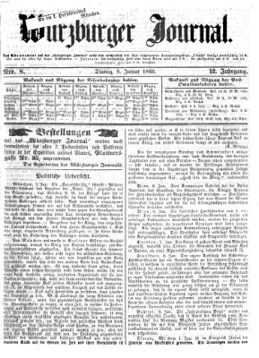 Würzburger Journal Dienstag 9. Januar 1866