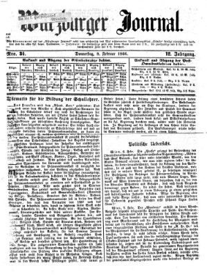 Würzburger Journal Donnerstag 8. Februar 1866